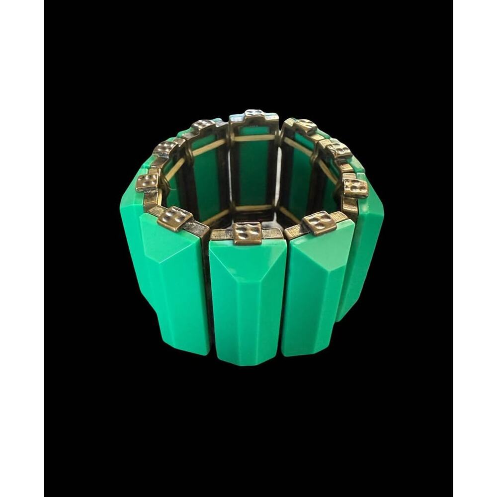 Vintage Lucite Chunky Wide Bracelet